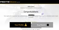 Activation Code will help you to unlock the Advance Server APK client (Image via Garena)
